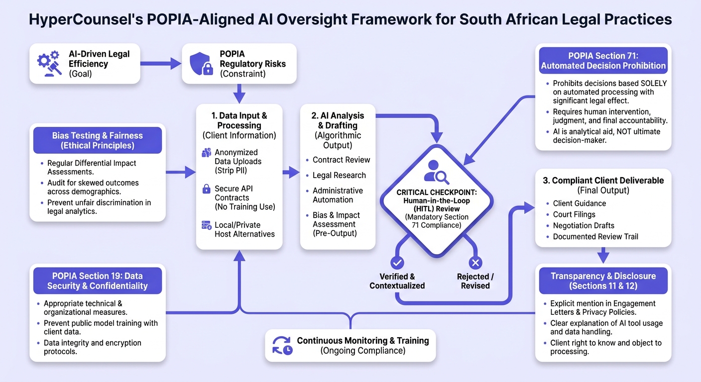 Infographic: POPIA Compliance Framework for legal teams using AI models