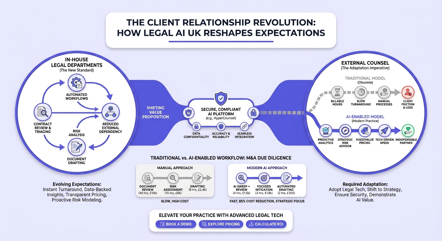 Infographic: The Client Relationship Revolution - How Legal AI UK Reshapes External Counsel Expectations
