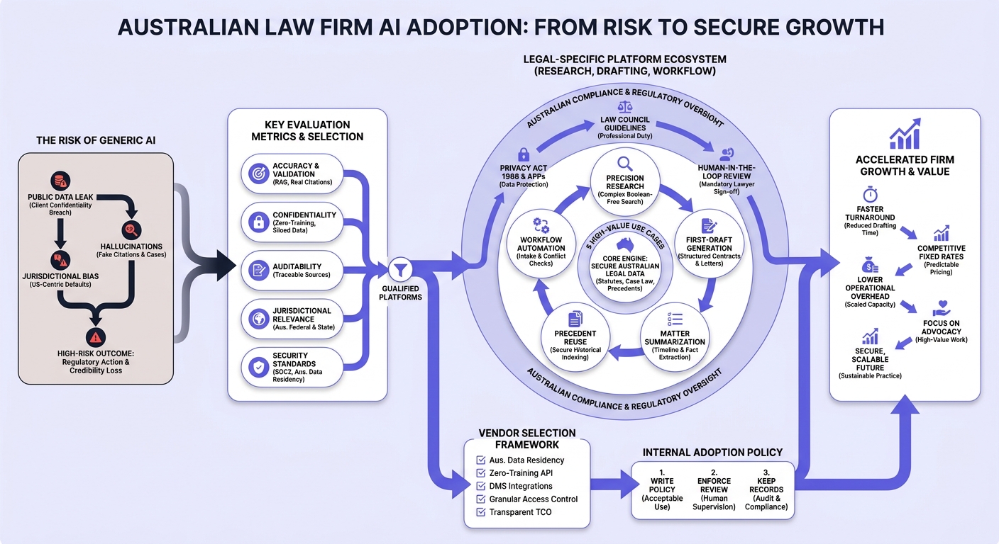 Infographic: How Australian Law Firms Should Rebuild AI Tool Selection Around Legal-Specific Platforms