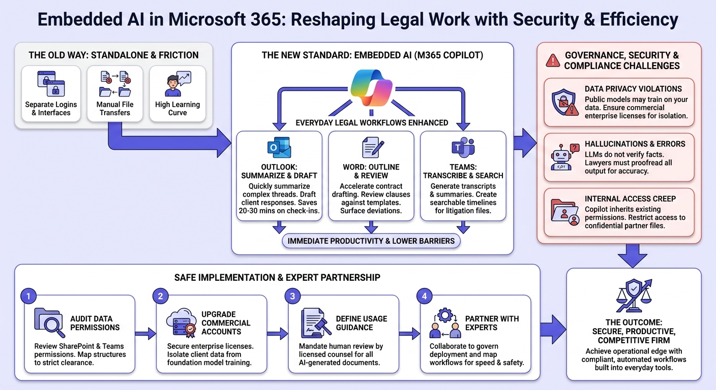 Infographic: How Embedded AI in Microsoft 365 Is Reshaping Legal Artificial Intelligence