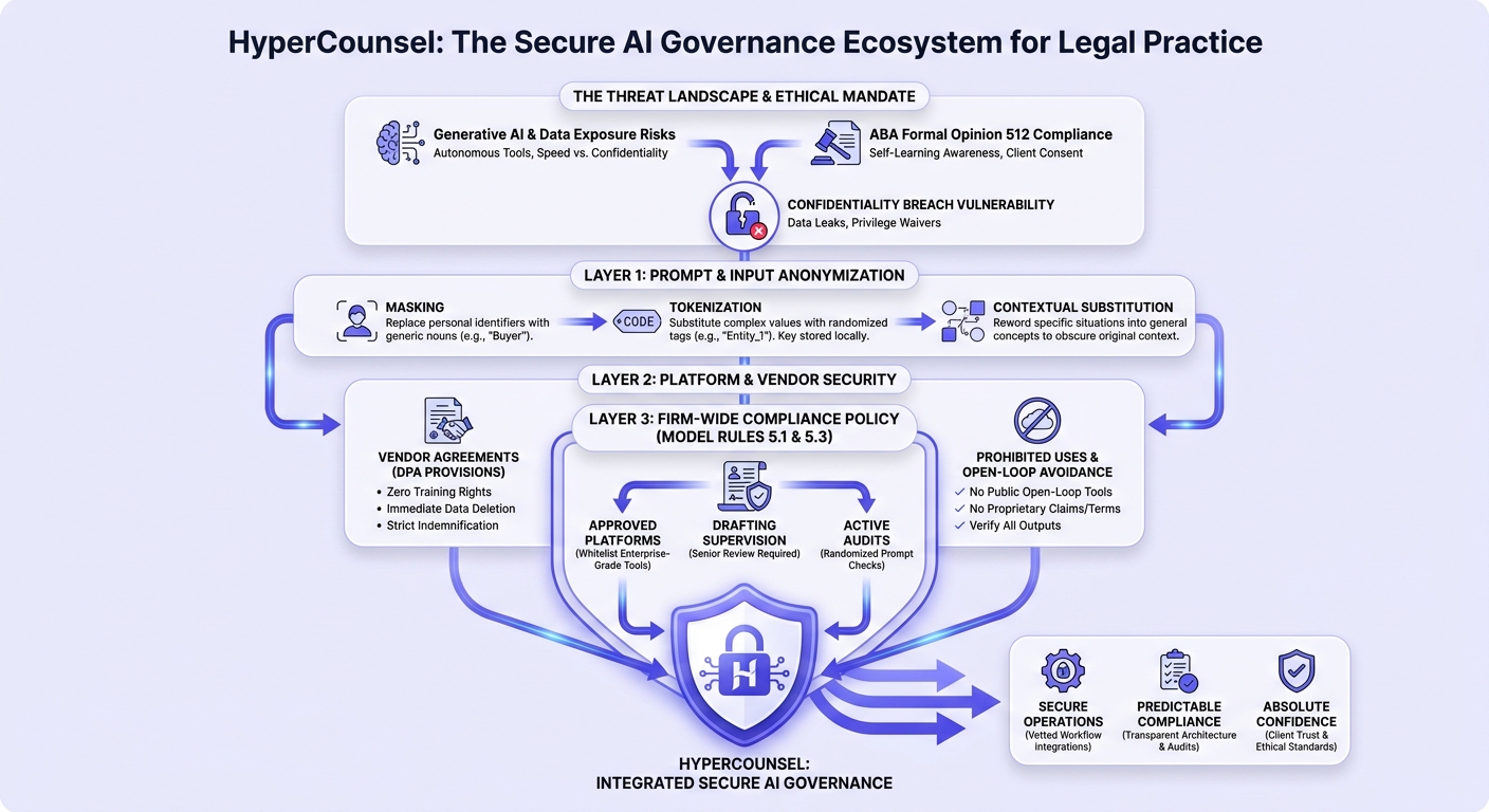 Infographic: Securing Client Data in Generative AI for Lawyers