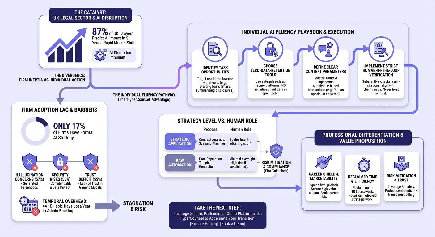 Infographic: 87% of UK Lawyers Predict AI Disruption: Why Individual AI Fluency is Your Top Differentiator