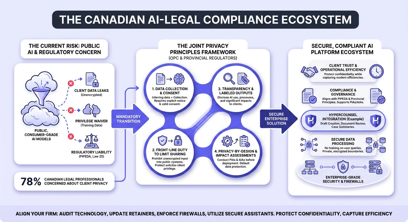 Infographic: AI Privacy Principles for Canadian Lawyers