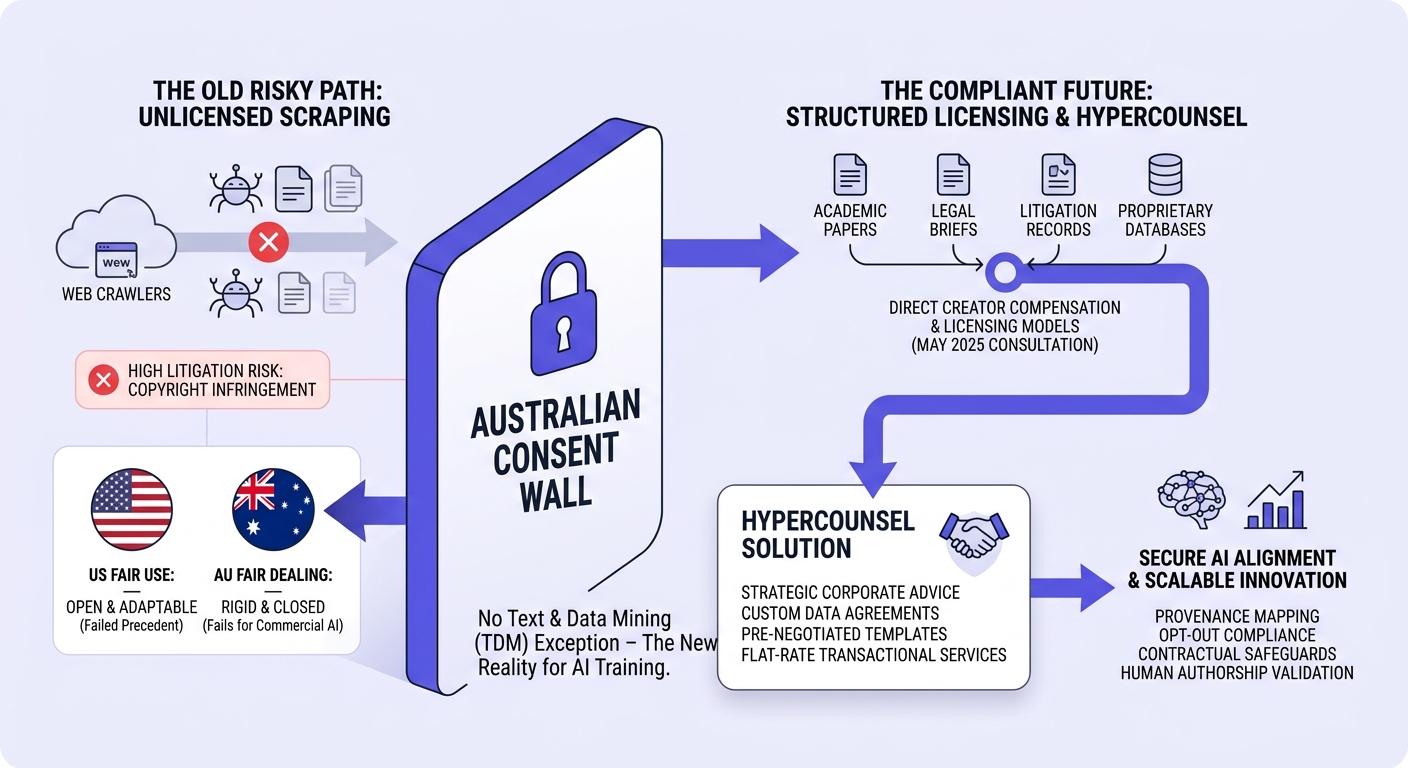 Infographic: Why Copyright Law Rejections Limit AI Training in Legal Tech Australia