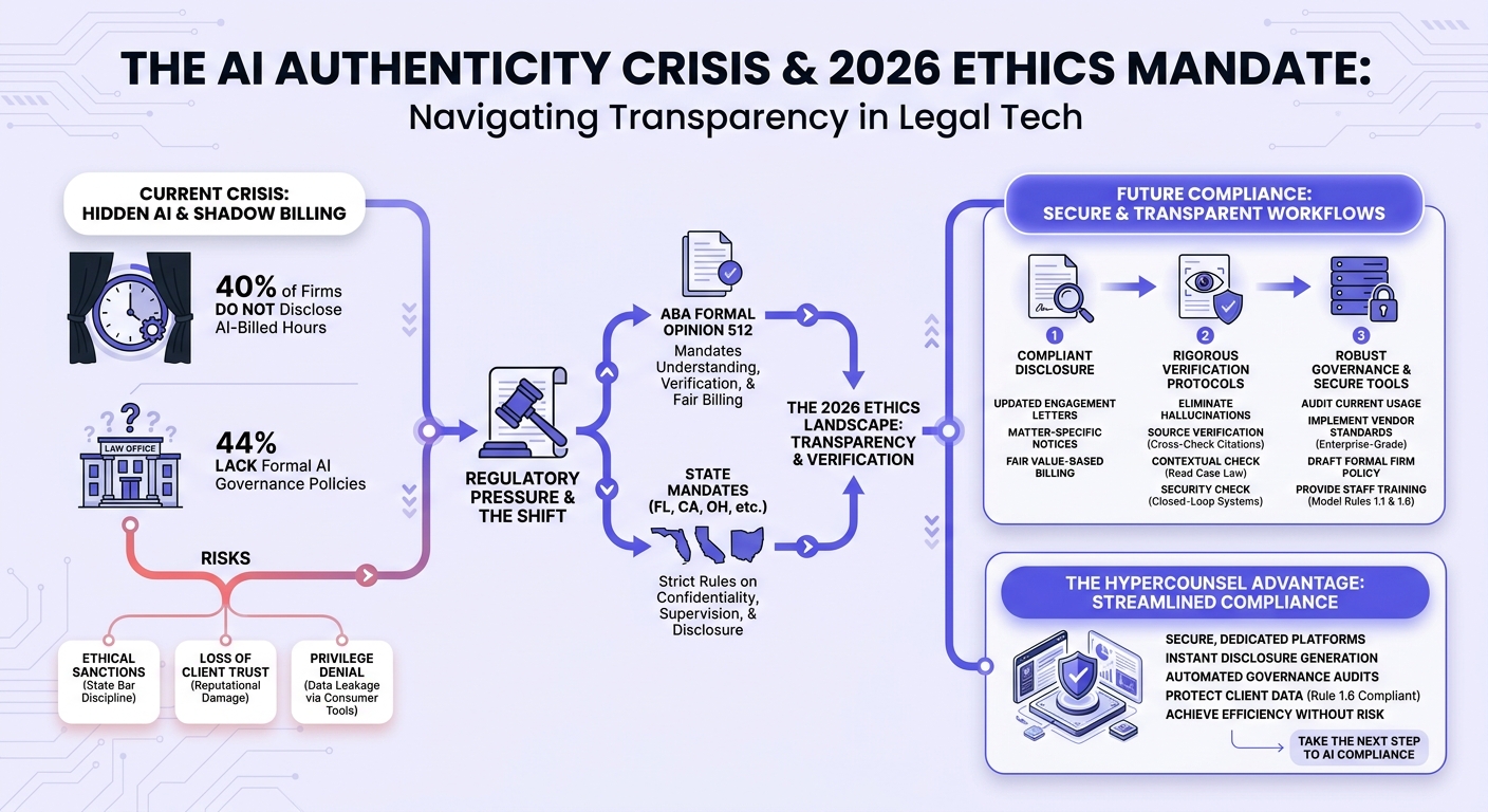 Infographic: The AI Authenticity Crisis: Law Firm Ethics & AI Billing