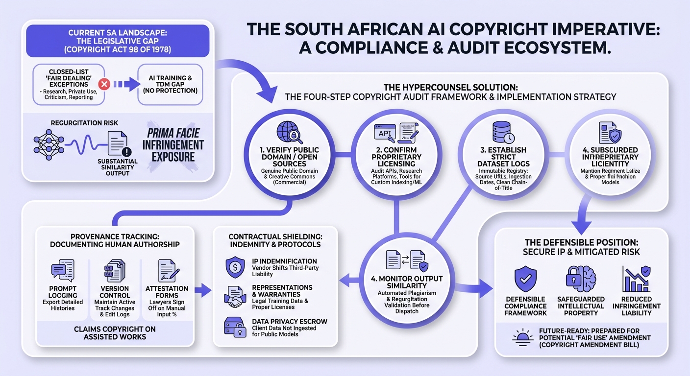 Infographic: The Copyright Audit Imperative: AI Training in South African Law Firms