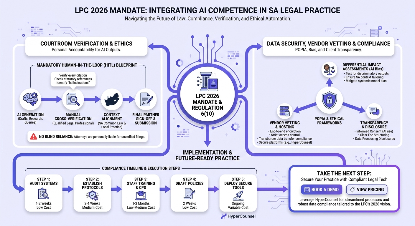 Infographic: The Legal Practice Council's 2026 Mandate: Integrating AI Competence into Mandatory CPD for South African Lawyers